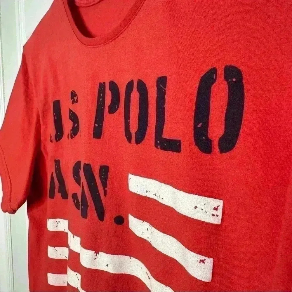 U.S. Polo Assn T-Shirt  Orange/Black/White Size XL - Picture 5 of 16